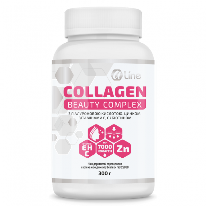 Колаген 7000 A-Line Collagen Beauty Complex — для шкіри, волосся та нігтів, 300 г Фото № 1