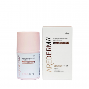 Регенеруючий крем для обличчя з пробіотиками ACNE FREE Аредерма, 50 мл