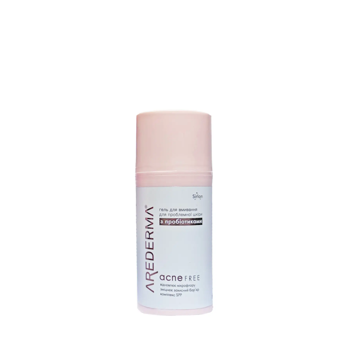 Гель для вмивання ACNE FREE Aредерма для проблемної шкіри, 100 мл Фото № 1