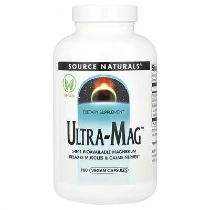 Магній Ultra-Mag™ 180 капсул – біодоступний комплекс для спокою, енергії та здоров’я Фото № 1