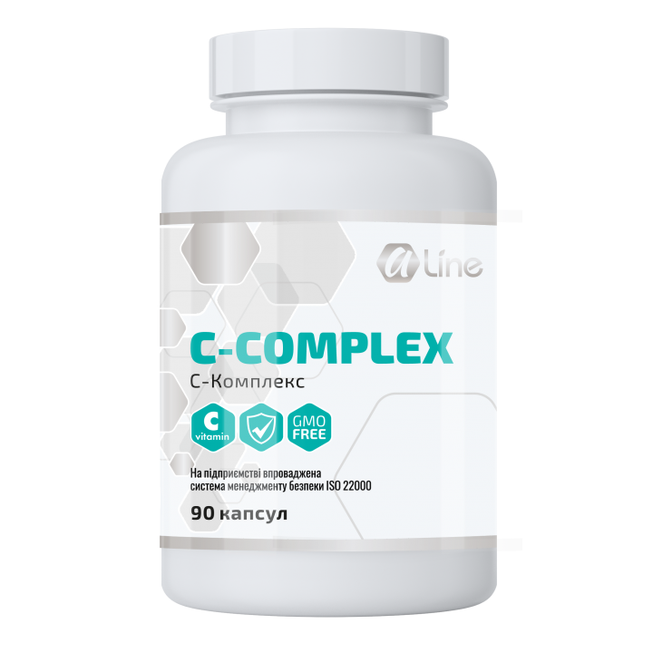 C-Complex Вітамін С з Біофлавоноїдами та Рутином, 90 капсул Фото № 1