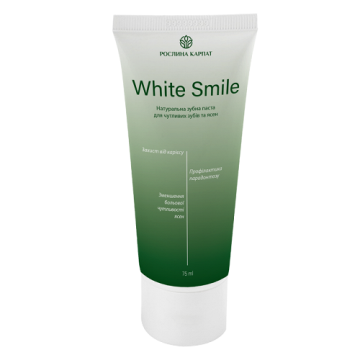 White Smile – зубна паста для чутливих зубів і ясен з фітоекстрактами Фото № 1