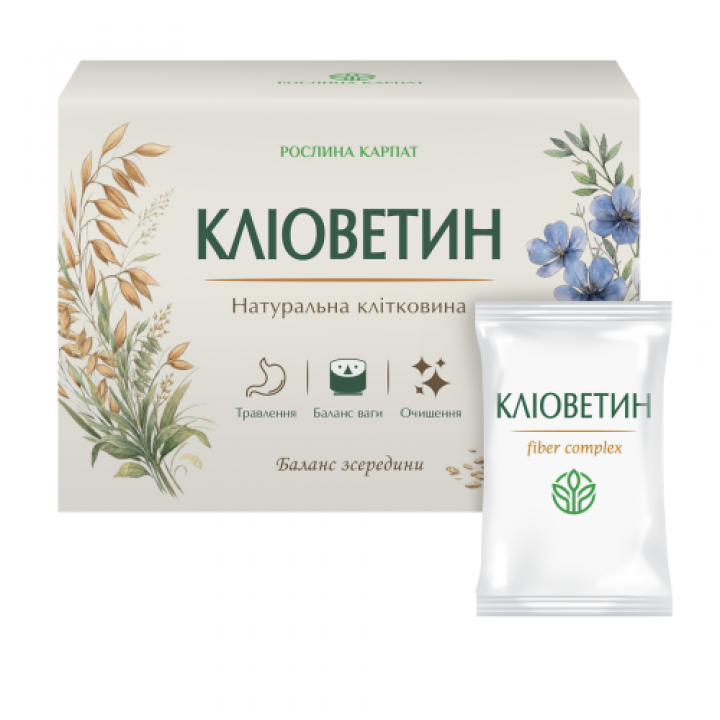 Кліоветин 30 саше — рослинна клітковина для травлення та очищення Фото № 1