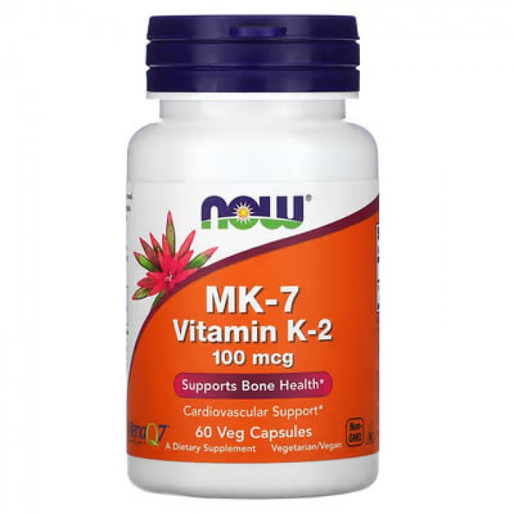 NOW Vitamin K2 (MK-7) 100 мкг – для здоров’я кісток та судин Фото № 1