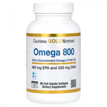 Омега 3 800 California Gold Nutrition 90 капс